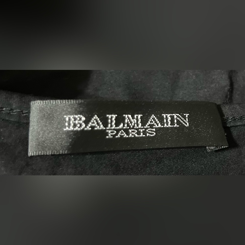 Black Cotton Logo T-Shirt size 36  size S - Picture 13 of 15